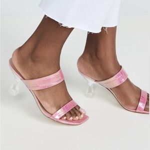 NWB Stuart Weitzman Women's‎ Kristal Sandals pink heels size 38 7.5B